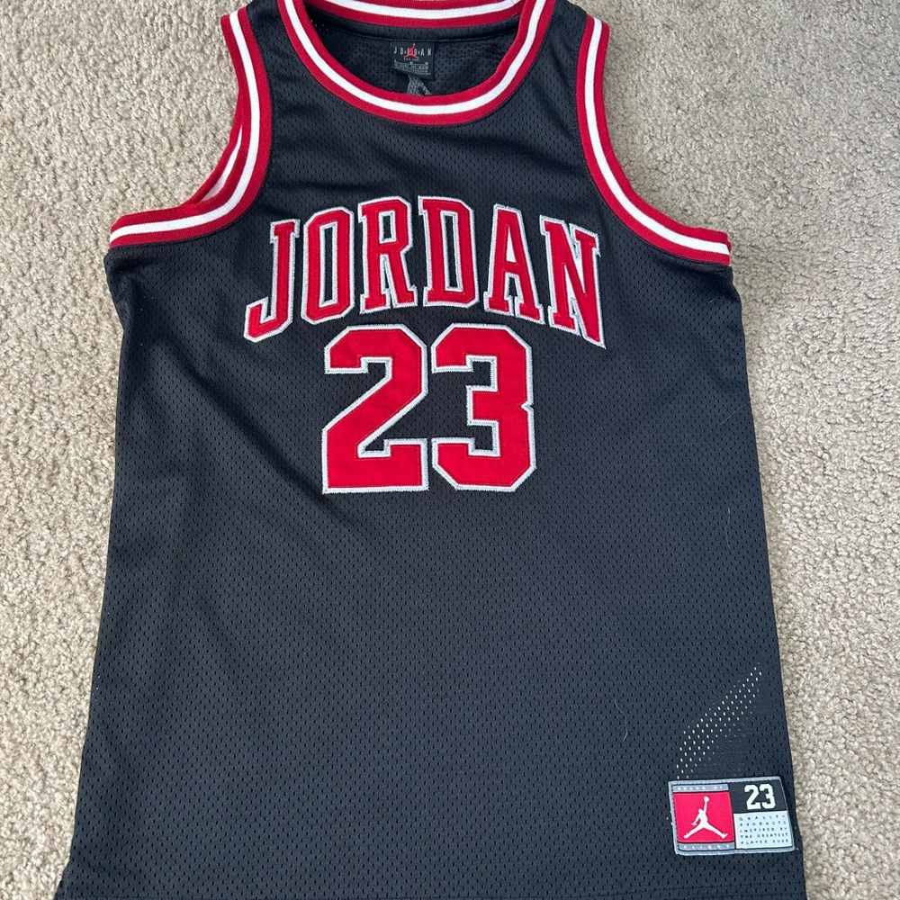 Jordan Black and Red Sports Jersey